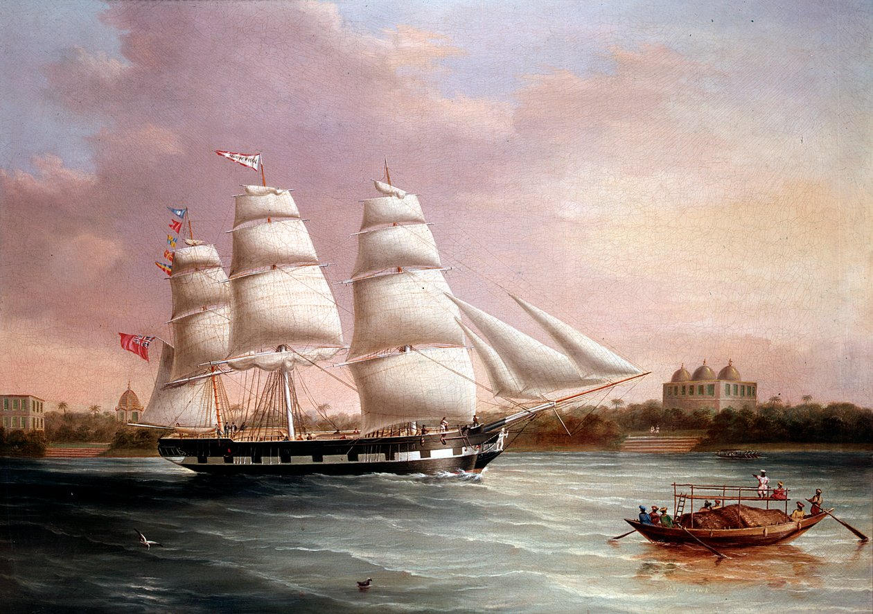 John Wood zbliża się do Bombaju, c1850. autorstwa Joseph Heard