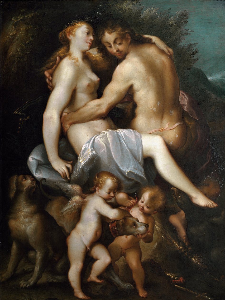Adonis i Wenus Malarstwo Josepha Heintza zwanego Starszym autorstwa Joseph Heintz