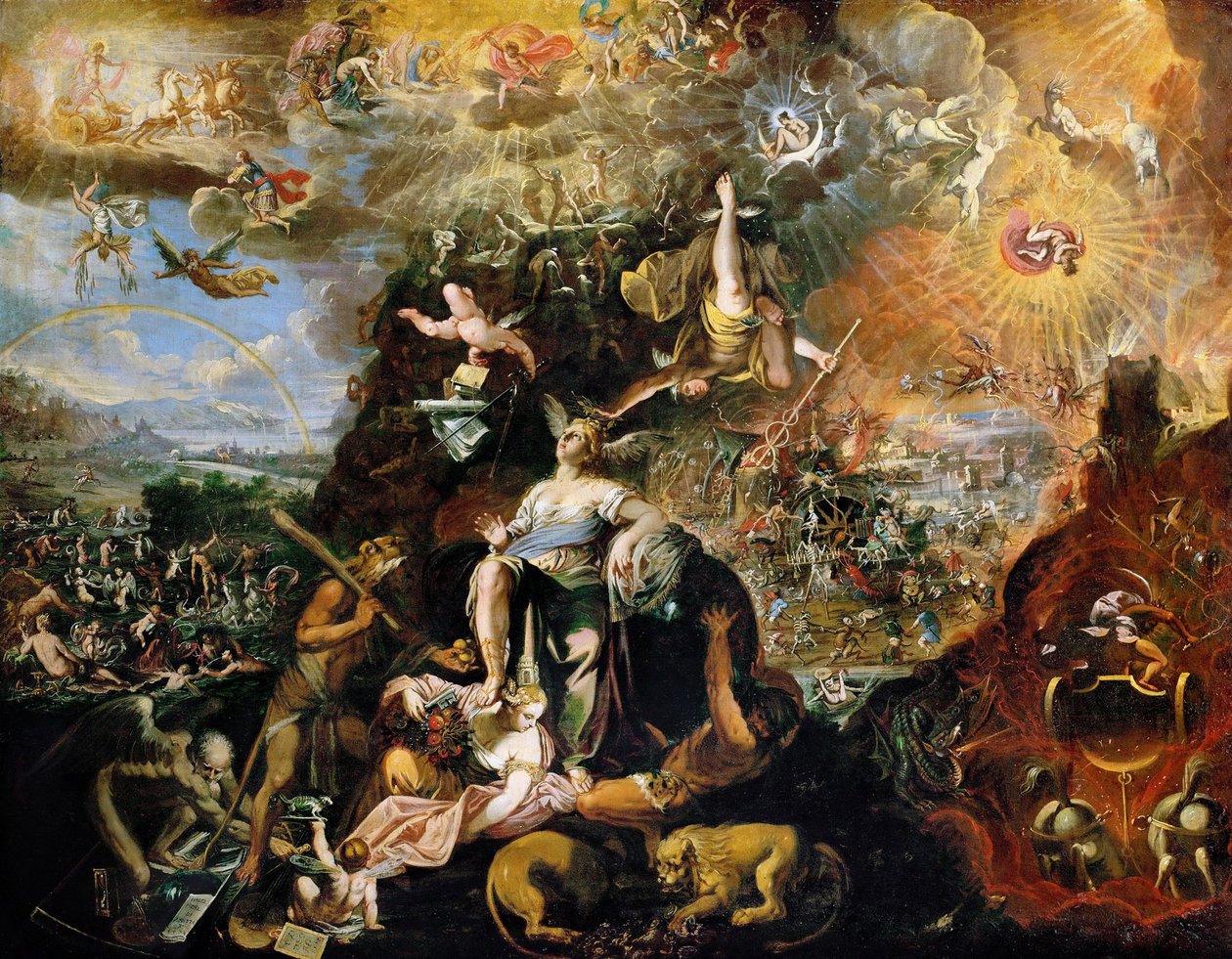 Barok : Alegoria (Apokalipsa) par Heintza, Józefa Młodszego (ok. 1600-po 1674) autorstwa Joseph Heintz