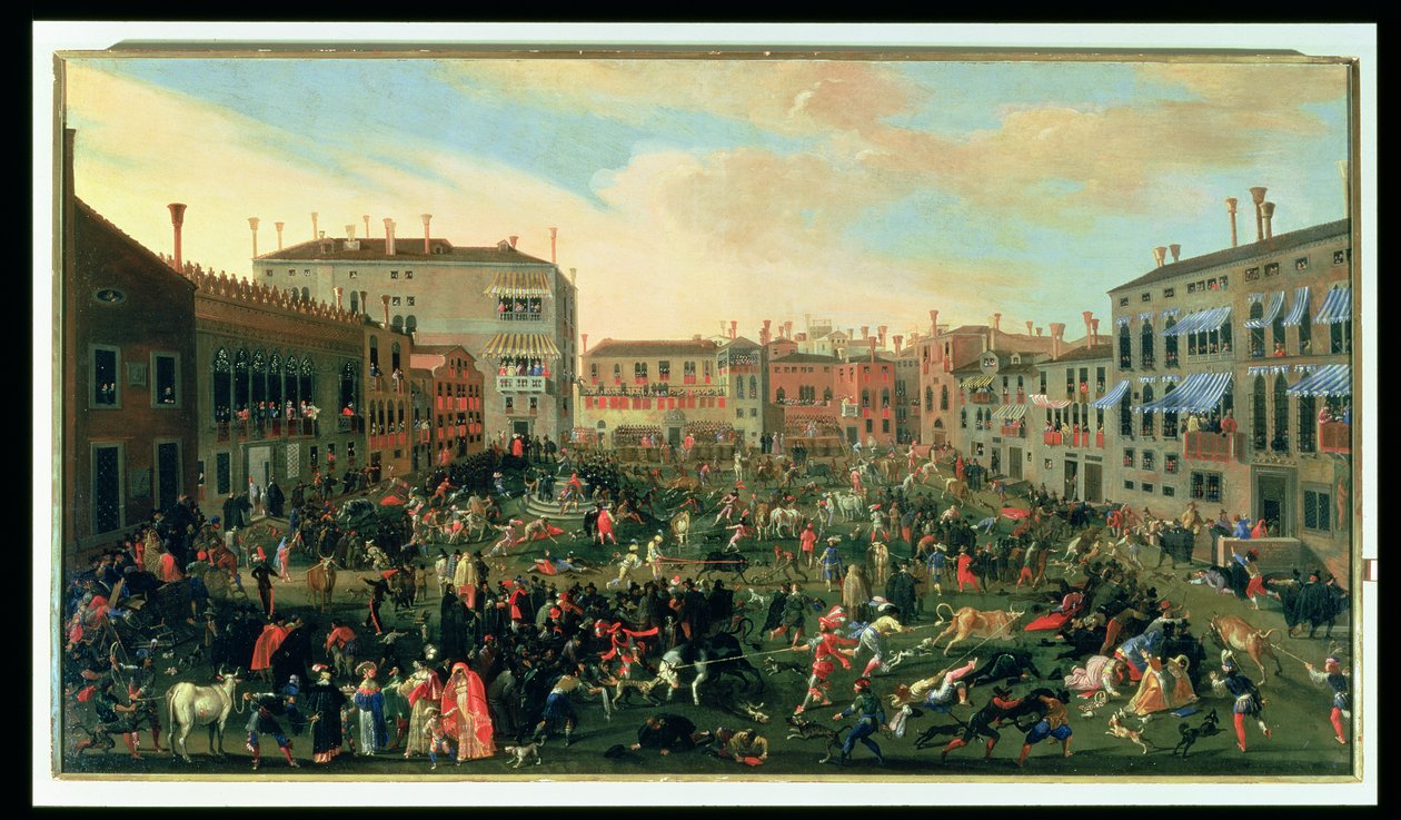 Święto Byków, Campo San Polo autorstwa Joseph Heintz der Jüngere