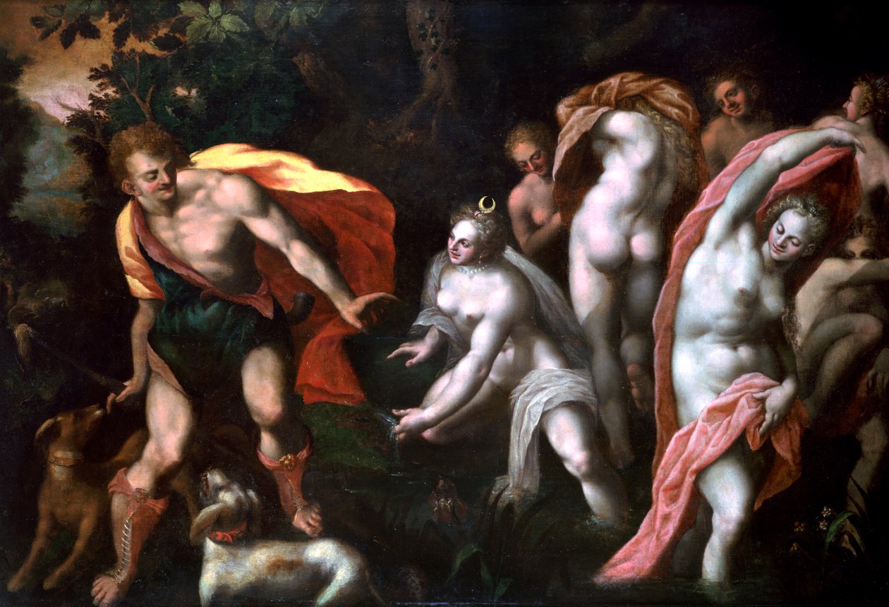Diana i Akteon, c1584-1609 autorstwa Joseph Heintz the Elder