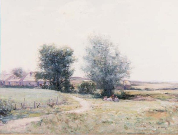 Dzieci piknikujące w polu autorstwa Joseph Henderson