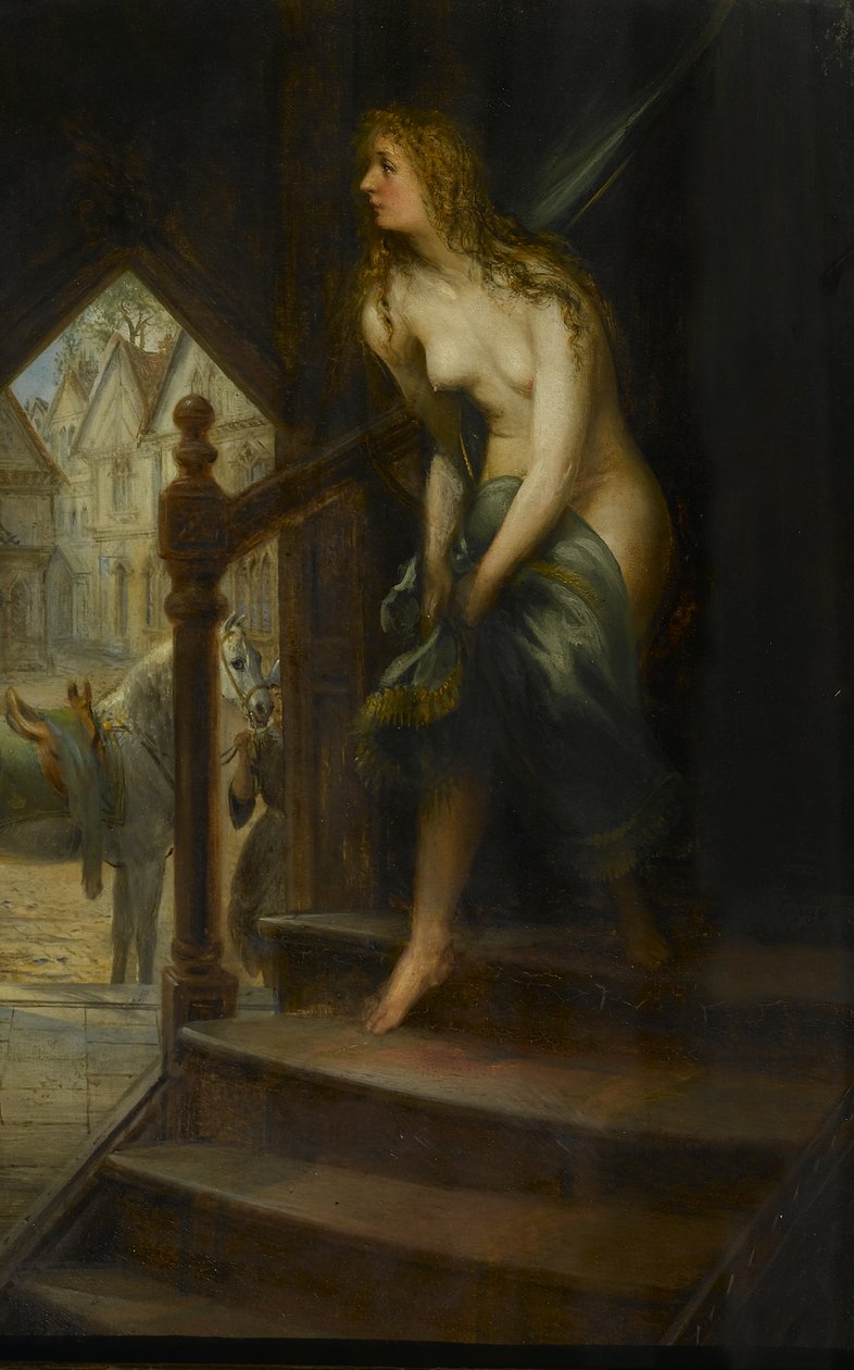 Godiva Disrobing przejedzie przez Coventry autorstwa Joseph Henry Sharp