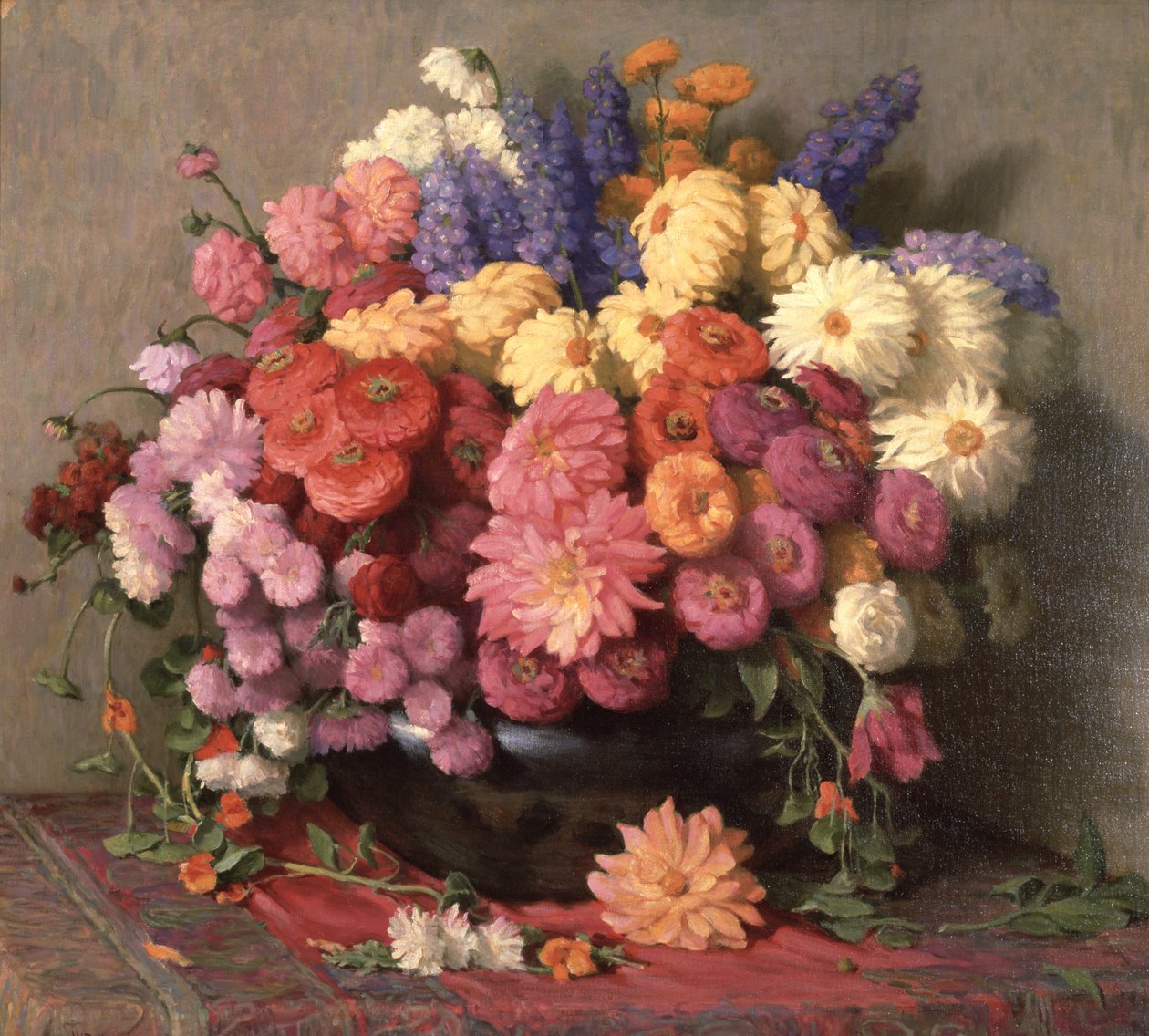 Kwiaty późnego lata (olej na płótnie) autorstwa Joseph Henry Sharp