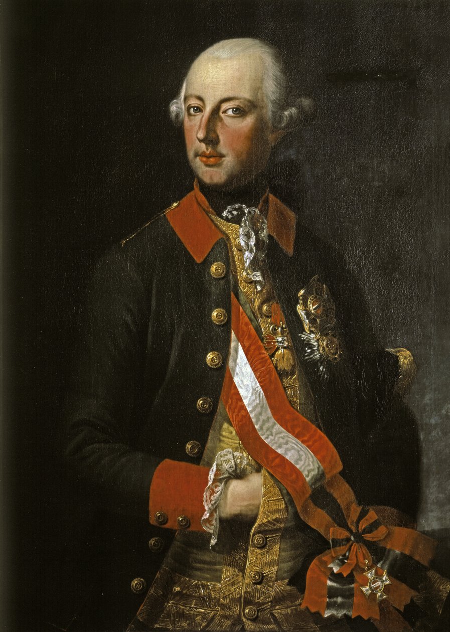 JOSEPH II: cesarz Austrii, syn Marii Teresy. autorstwa Joseph Hickel