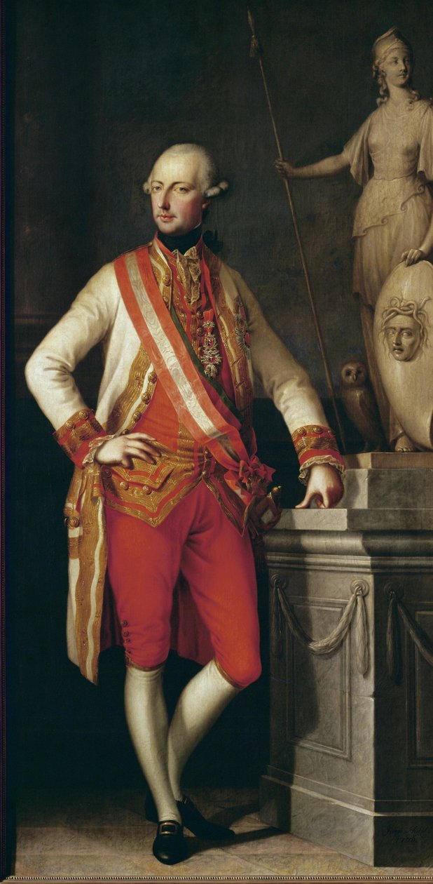 Józef II, cesarz Świętego Cesarstwa Rzymskiego (obraz na płótnie) autorstwa Joseph Hickel