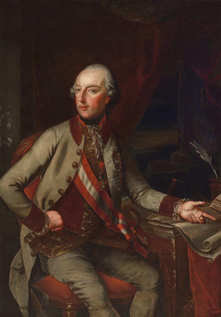 Portret cesarza Józefa II autorstwa Joseph Hickel