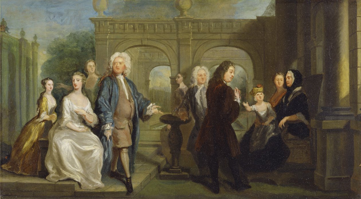 Rodzinny zestaw do konwersacji, ok. 1730 r. autorstwa Joseph Highmore