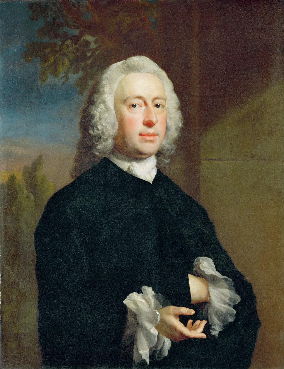 Nieznany mężczyzna w czerni, 1735 autorstwa Joseph Highmore