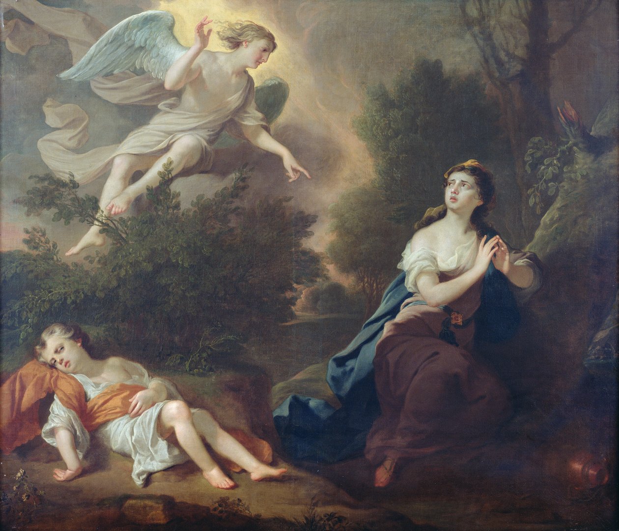 Hagar i Ismael, 1746 autorstwa Joseph Highmore