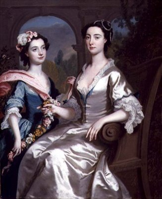 Pani Elizabeth Birch i jej córka, 1741 autorstwa Joseph Highmore