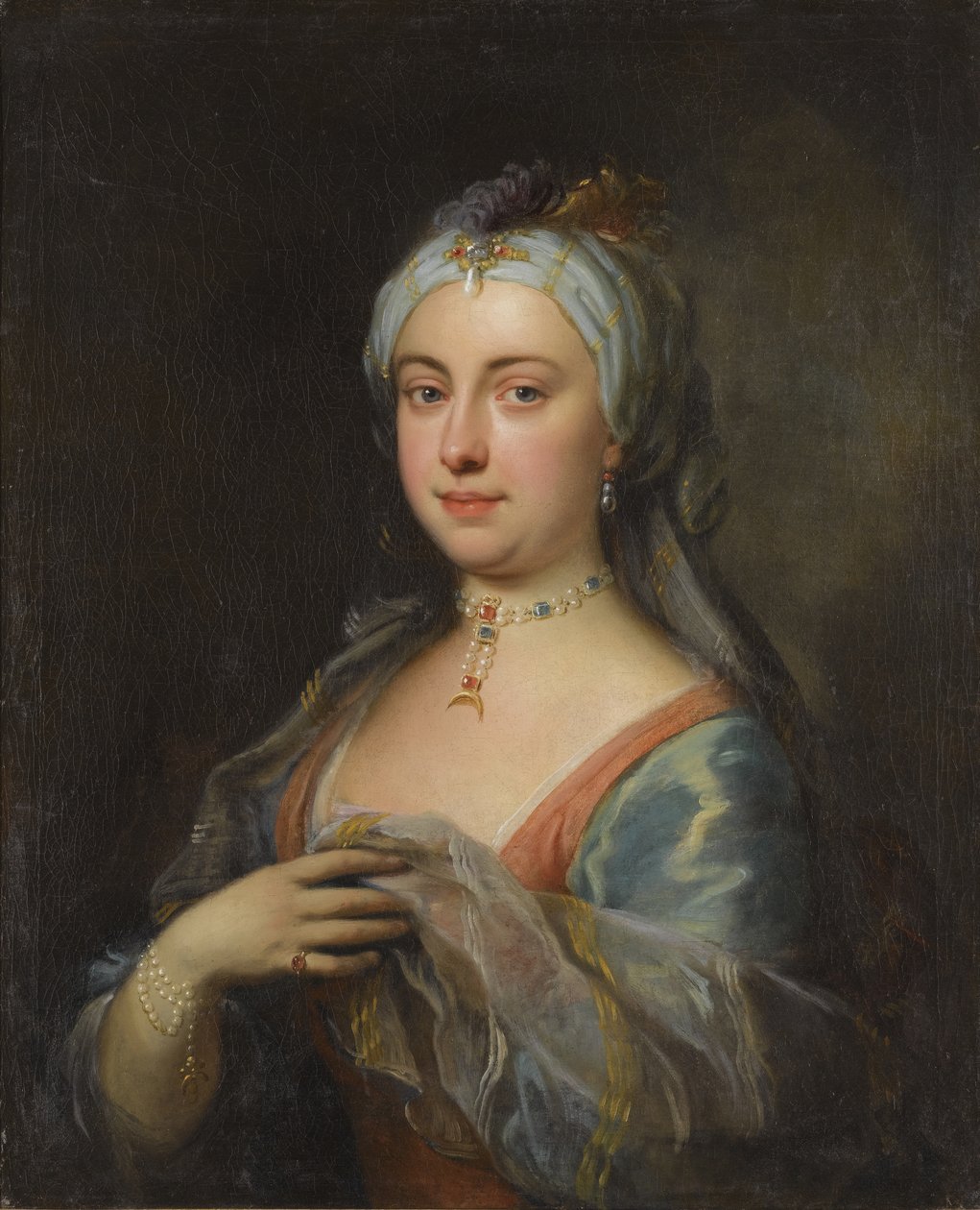 Portret Lady Mary Wortley Montagu 1689-1762 autorstwa Joseph Highmore