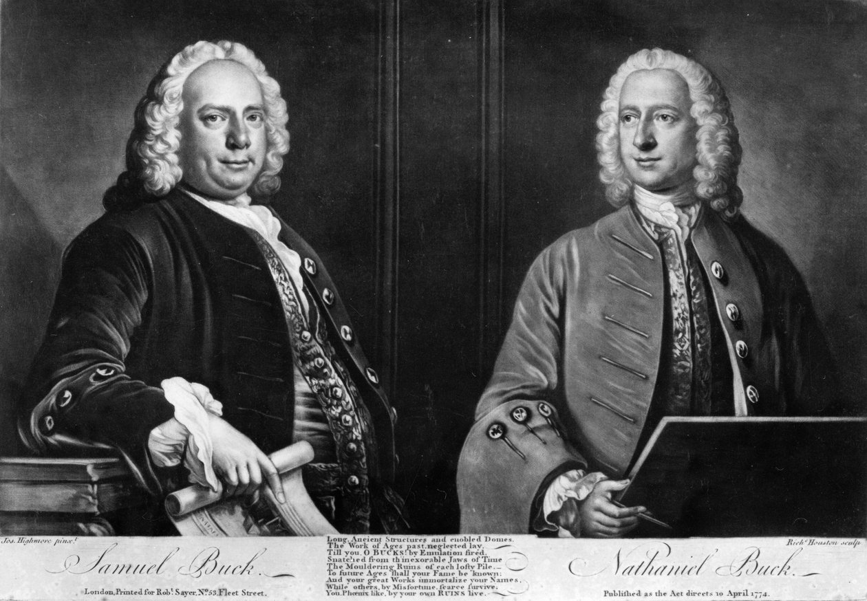 The Buck Brothers, grawerowane przez Richarda Houstona, 1774 autorstwa Joseph Highmore