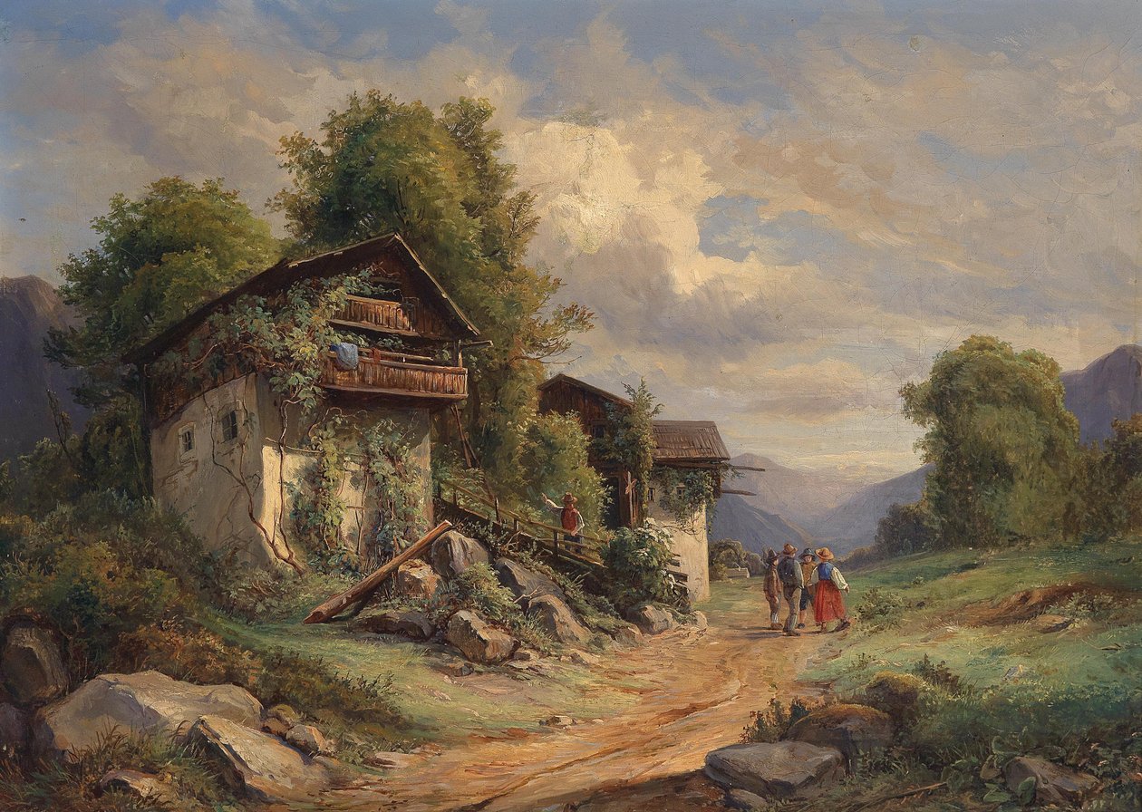 Joseph Höger Wiejska idylla 1852 autorstwa Joseph Hoger