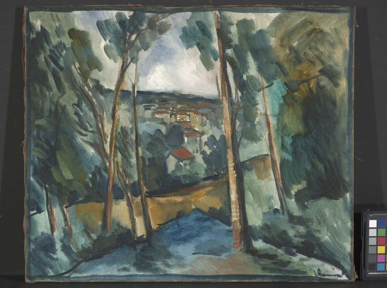 Wioska w dolinie (olej na płótnie) autorstwa Joseph Jacob Plenck