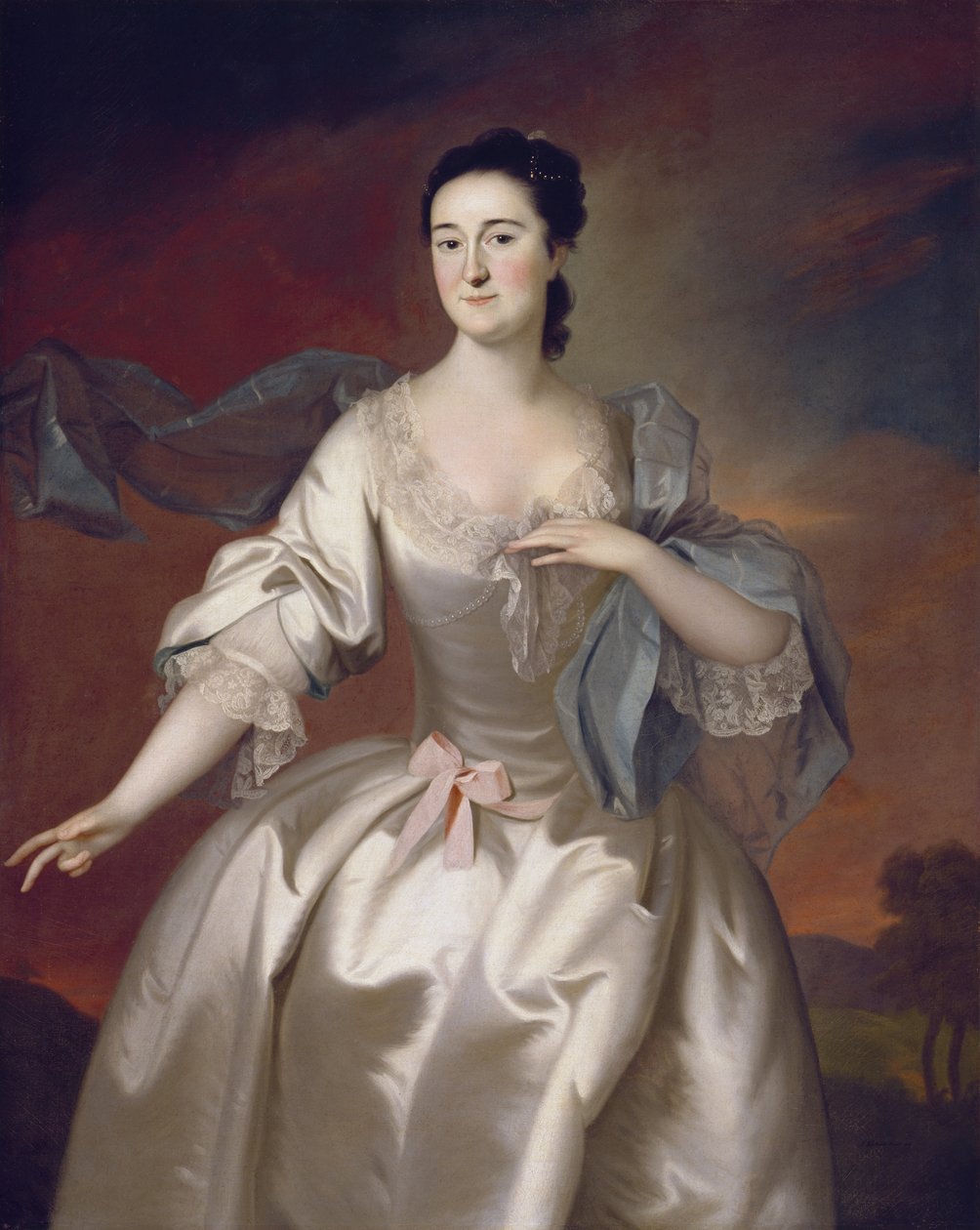 Pani James Pitts, 1757 autorstwa Joseph Jonathan Blackburn