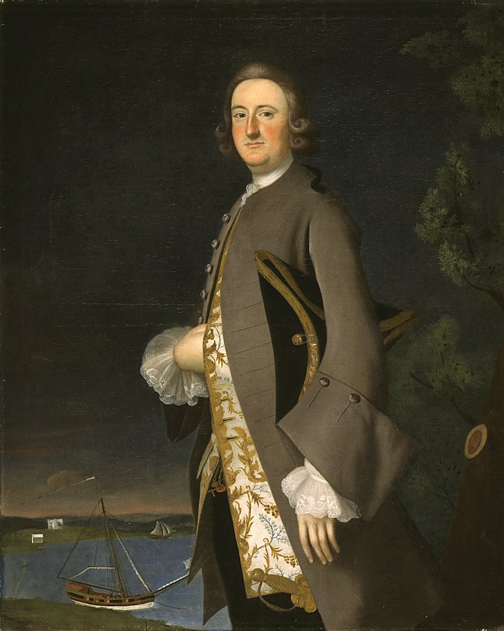 Portret kapitana Johna Pigotta, ok.1752 autorstwa Joseph Jonathan Blackburn
