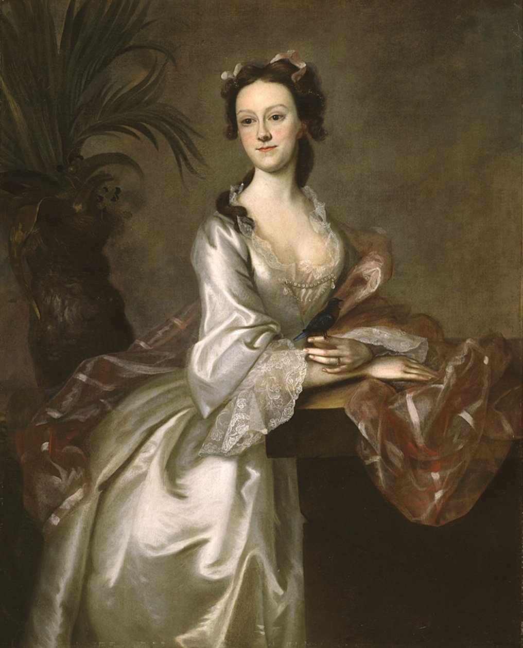 Portret pani John Pigott, ok.1752 autorstwa Joseph Jonathan Blackburn