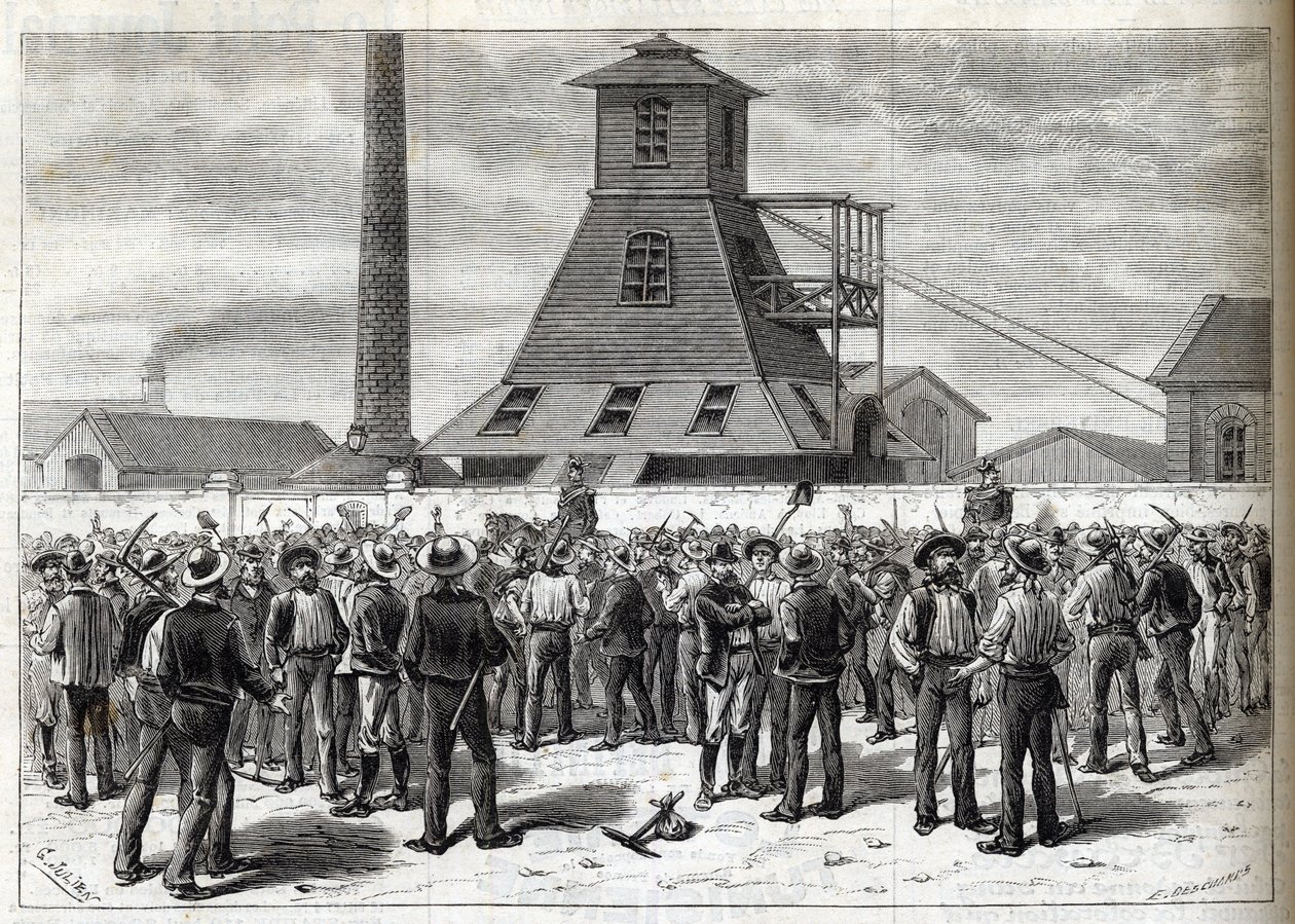 Strajk w kopalniach Anzin (Pas-de-Calais) w 1884 r. - Greves aux mines d
