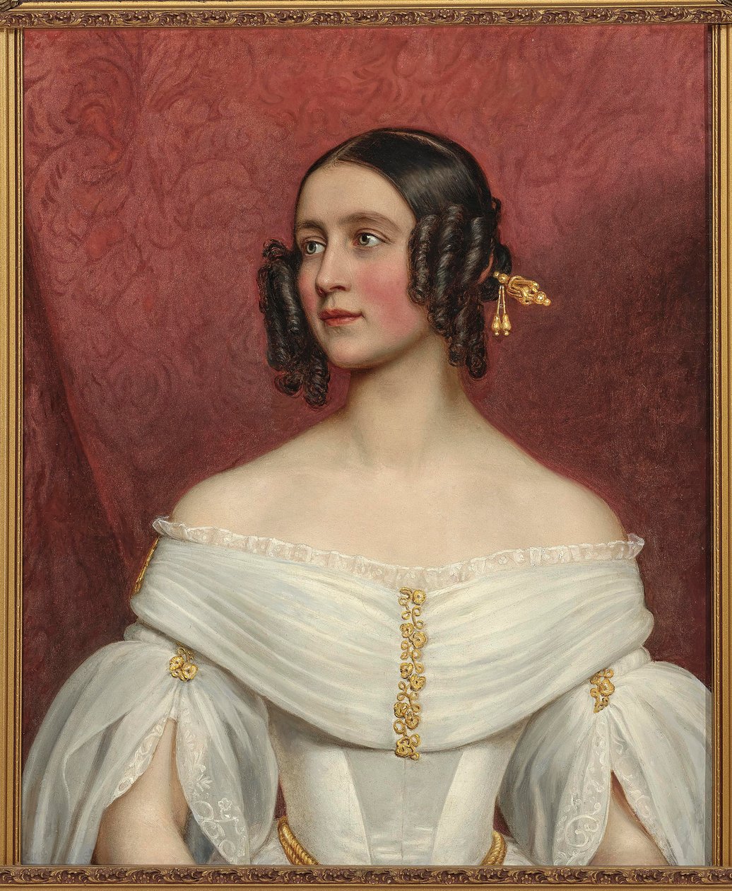 Księżniczka Adelgunde Bawarii 1823-1914 jako Oblubienica, 1842. autorstwa Joseph Carl Stieler