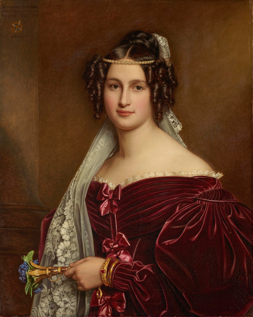 Księżniczka Crescentia Oettingen-Oettingen i Wallerstein 1806-1853, 1836. autorstwa Joseph Carl Stieler
