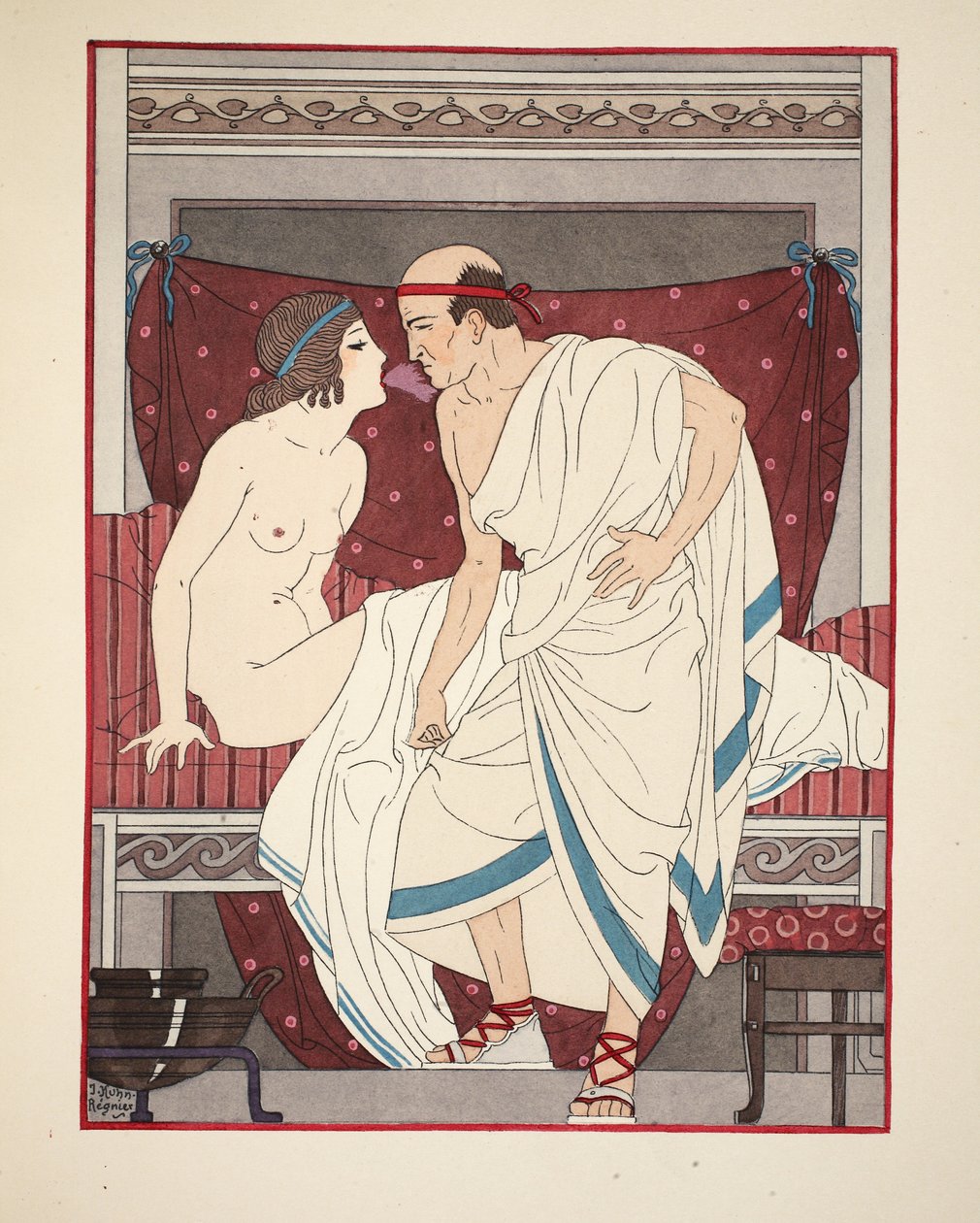 Oddech młodości, ilustracja z „Dzieła Hipokratesa”, 1934 autorstwa Joseph Kuhn Regnier