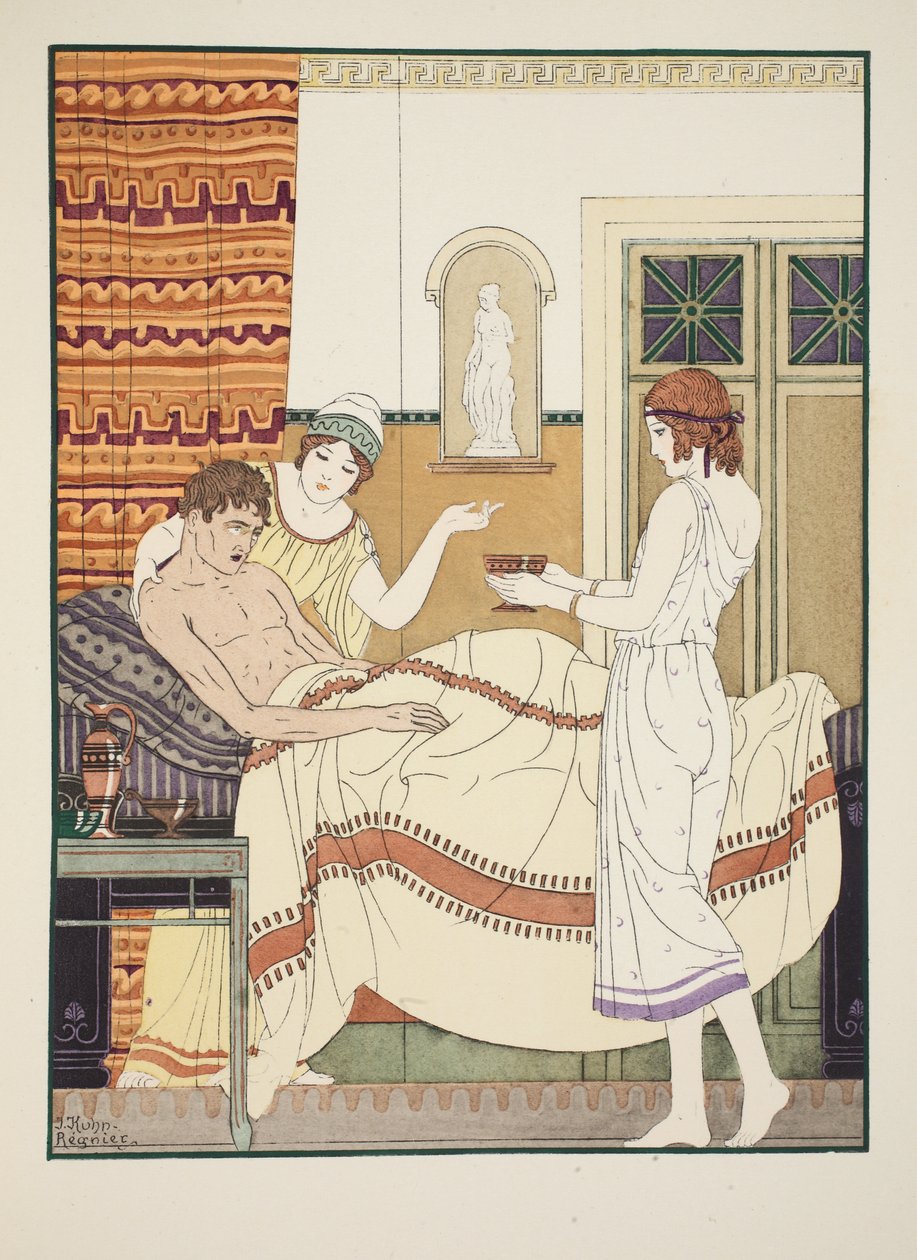 Invalides Broth, ilustracja z „Dzieła wszystkich Hipokratesa”, 1934 autorstwa Joseph Kuhn Regnier