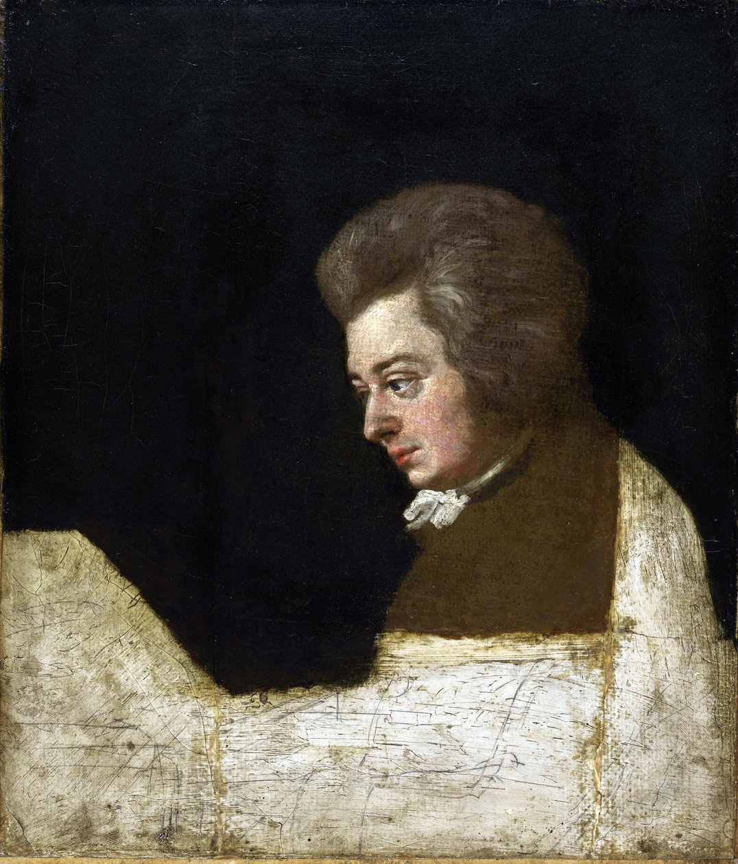 Wolfgang Amadeus Mozart (1756-1791) Josefa Lange (1751-1831) autorstwa Joseph Lange