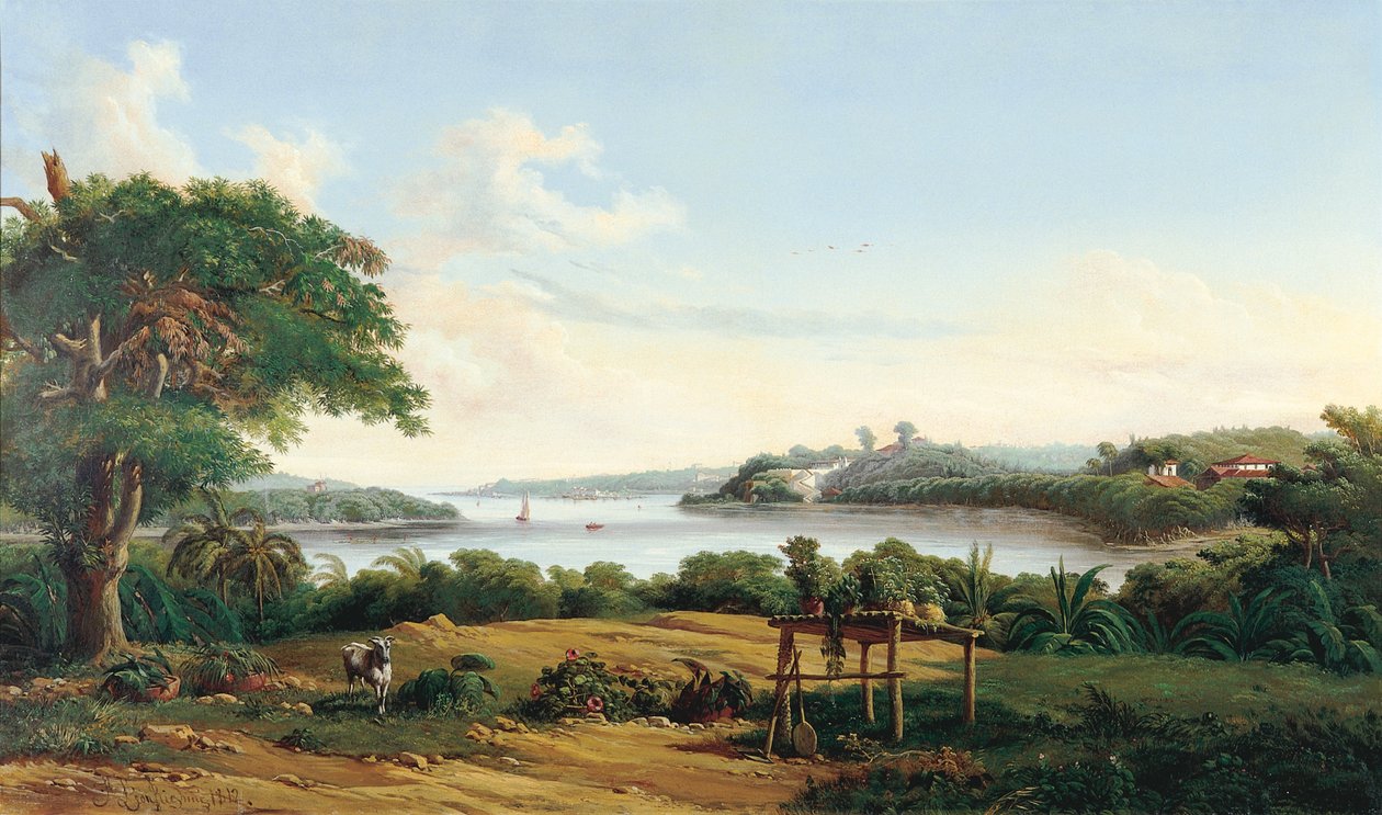 Przedmieścia miasta autorstwa Joseph Léon Righini