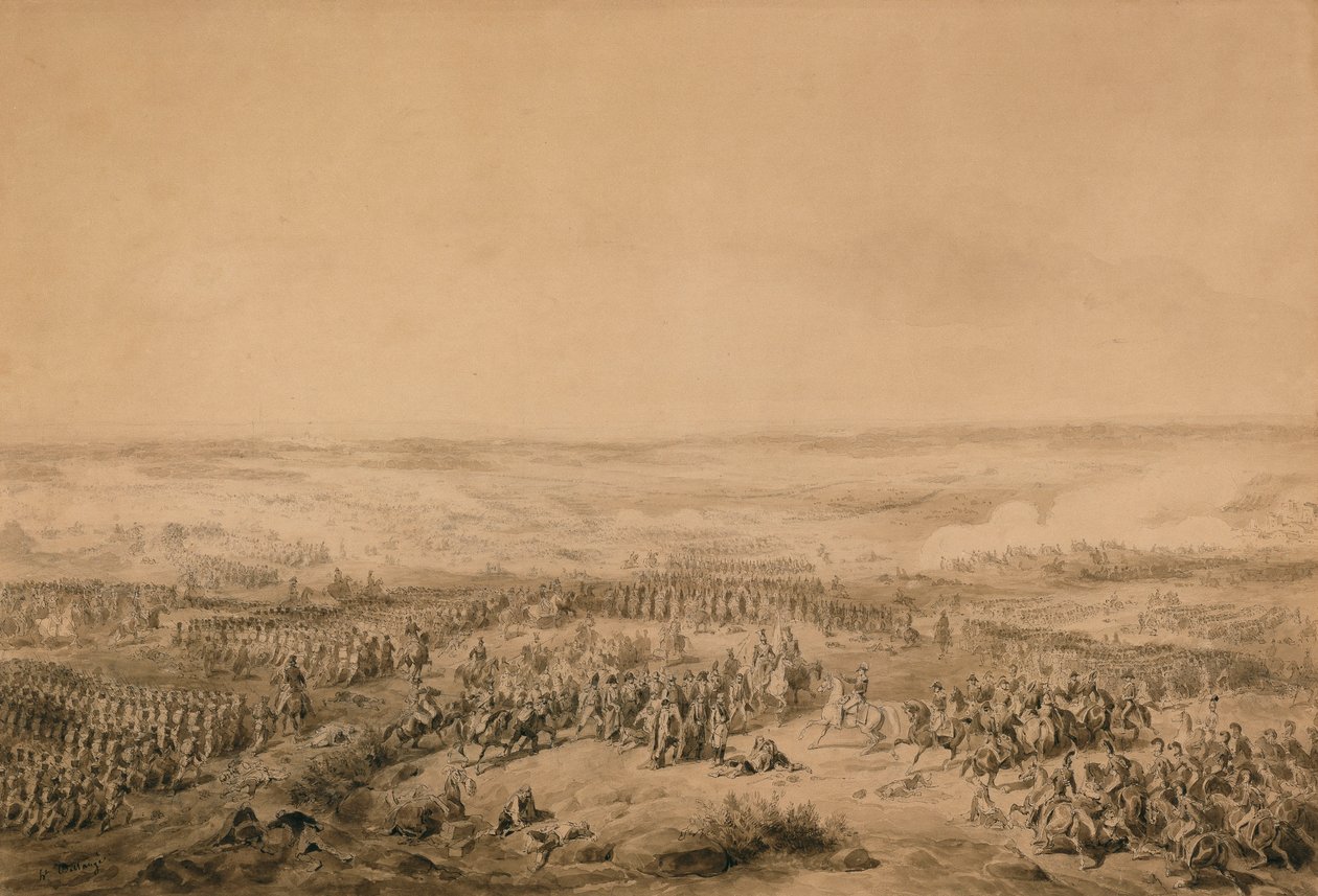 Bitwa pod Ocaną, c.1844 autorstwa Joseph Louis Hippolyte Bellange