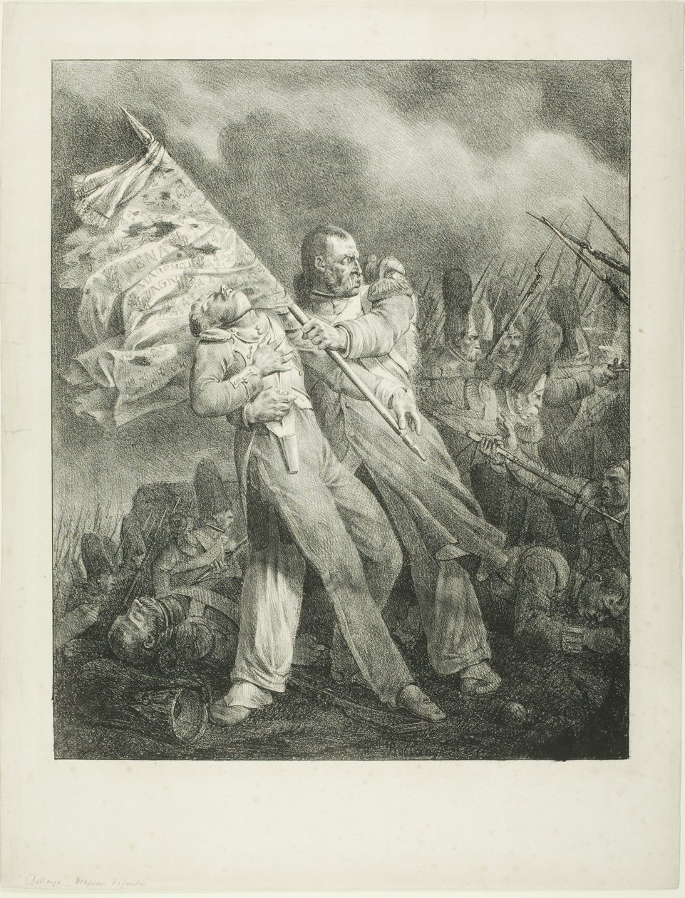 Ranny Chorąży autorstwa Joseph Louis Hippolyte Bellange