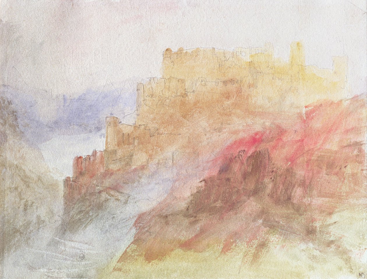 Zamek nad przepaścią, ok. 184144 autorstwa Joseph Mallord William Turner