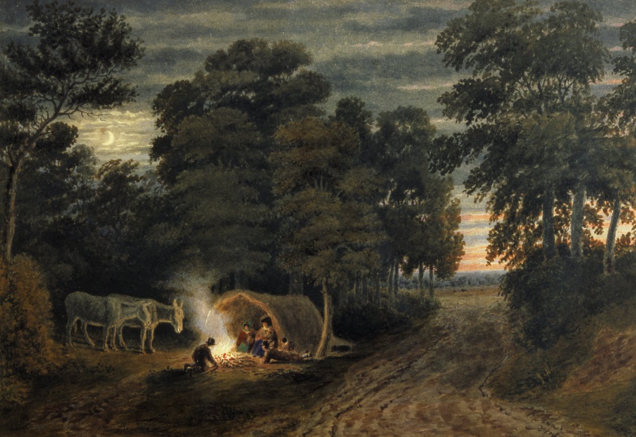 Obóz cygański autorstwa Joseph Mallord William Turner