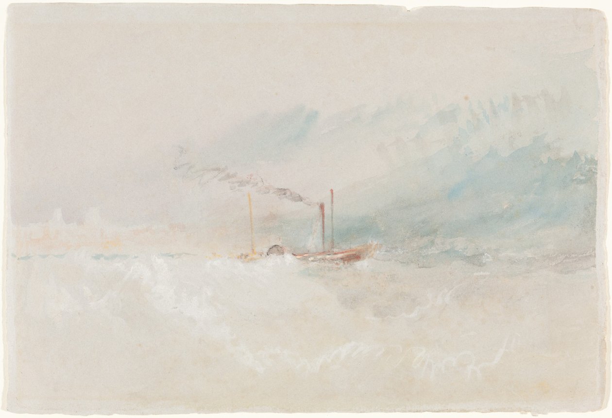 Łódź pocztowa u wybrzeży Dover autorstwa Joseph Mallord William Turner