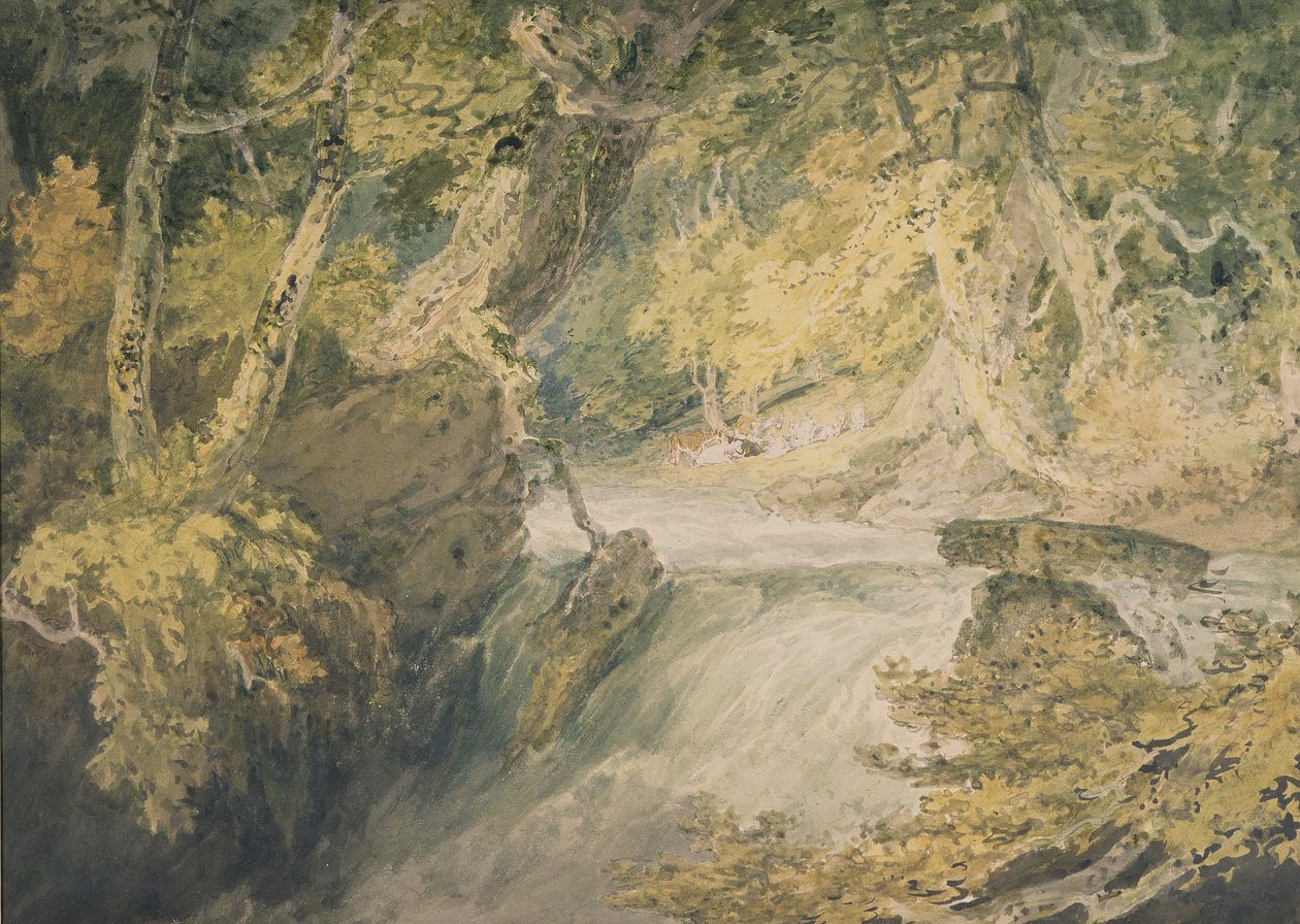 Rzeka w Spate, ok. 1796 (akwarela na papierze) autorstwa Joseph Mallord William Turner