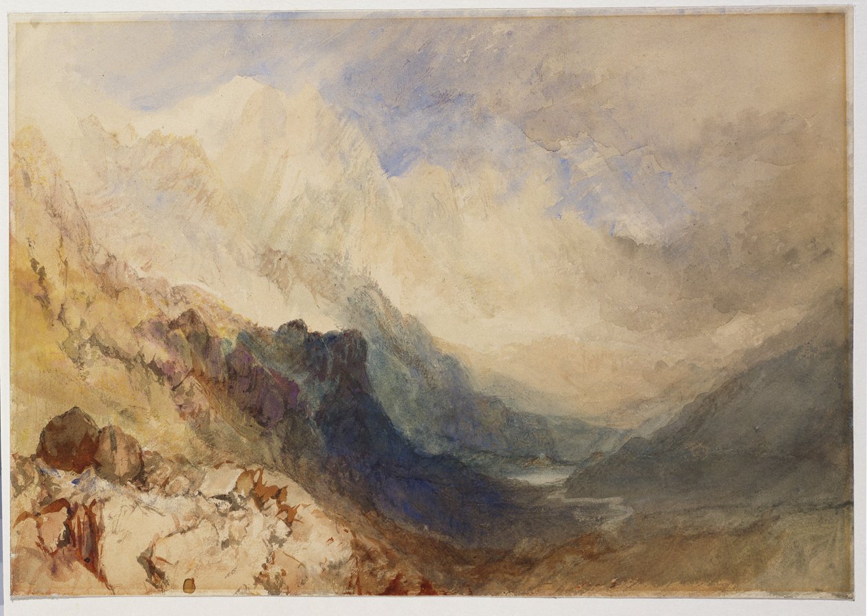Scena w Dolinie Aosty autorstwa Joseph Mallord William Turner