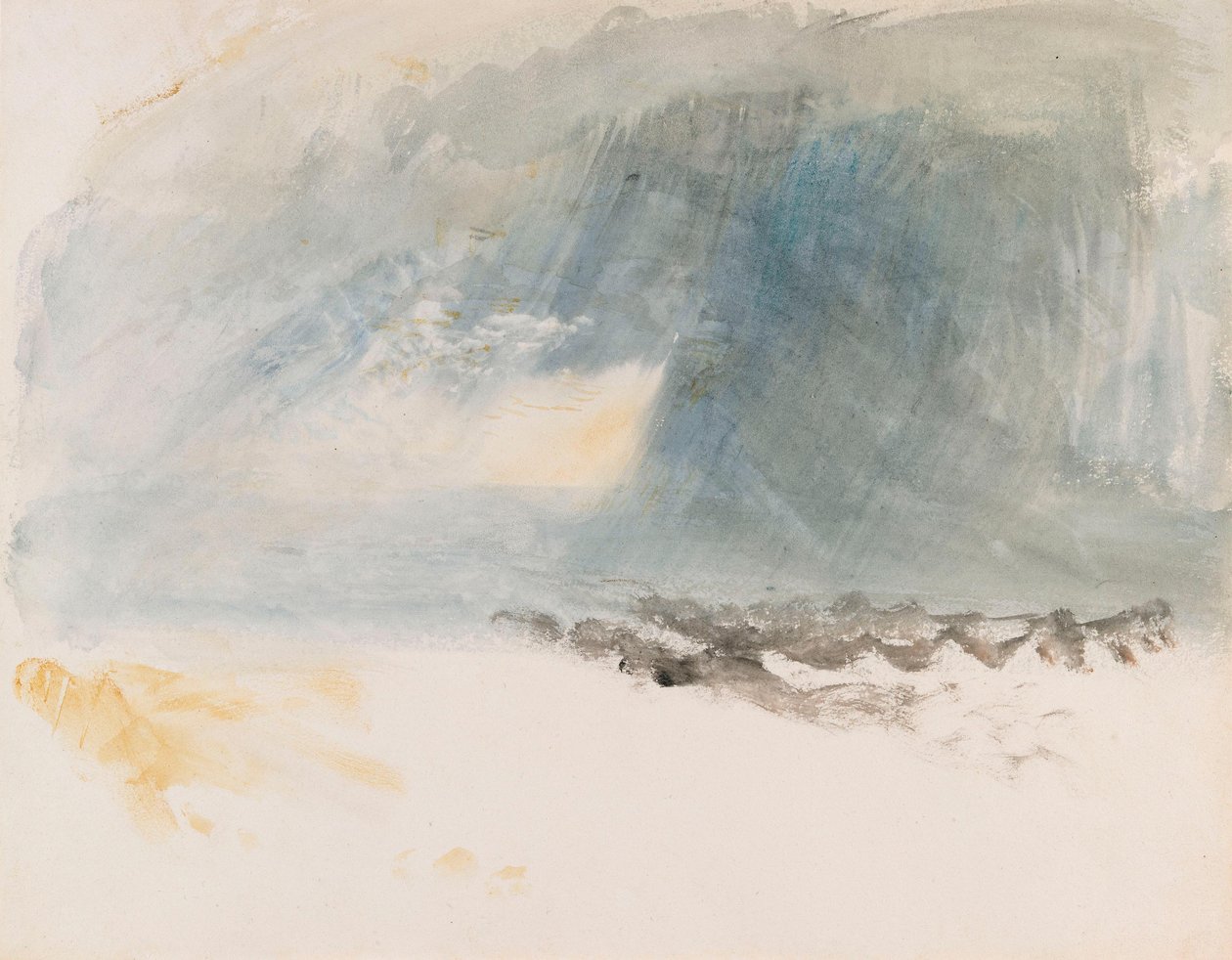 Ulewa nad wodą, tradycyjnie zwana Jeziorem Czterech Kantonów autorstwa Joseph Mallord William Turner