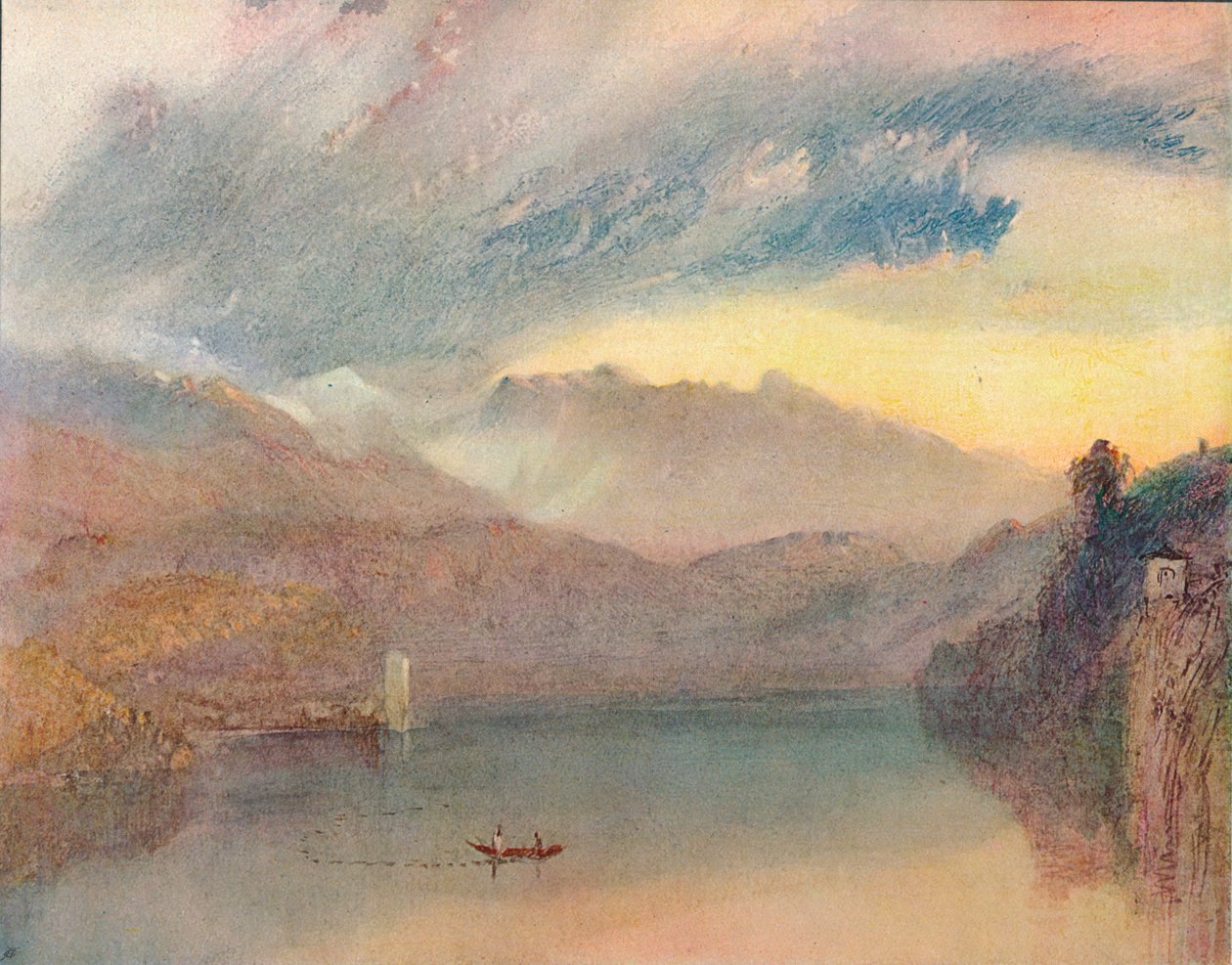 Jezioro Szwajcarskie, 1909 autorstwa Joseph Mallord William Turner