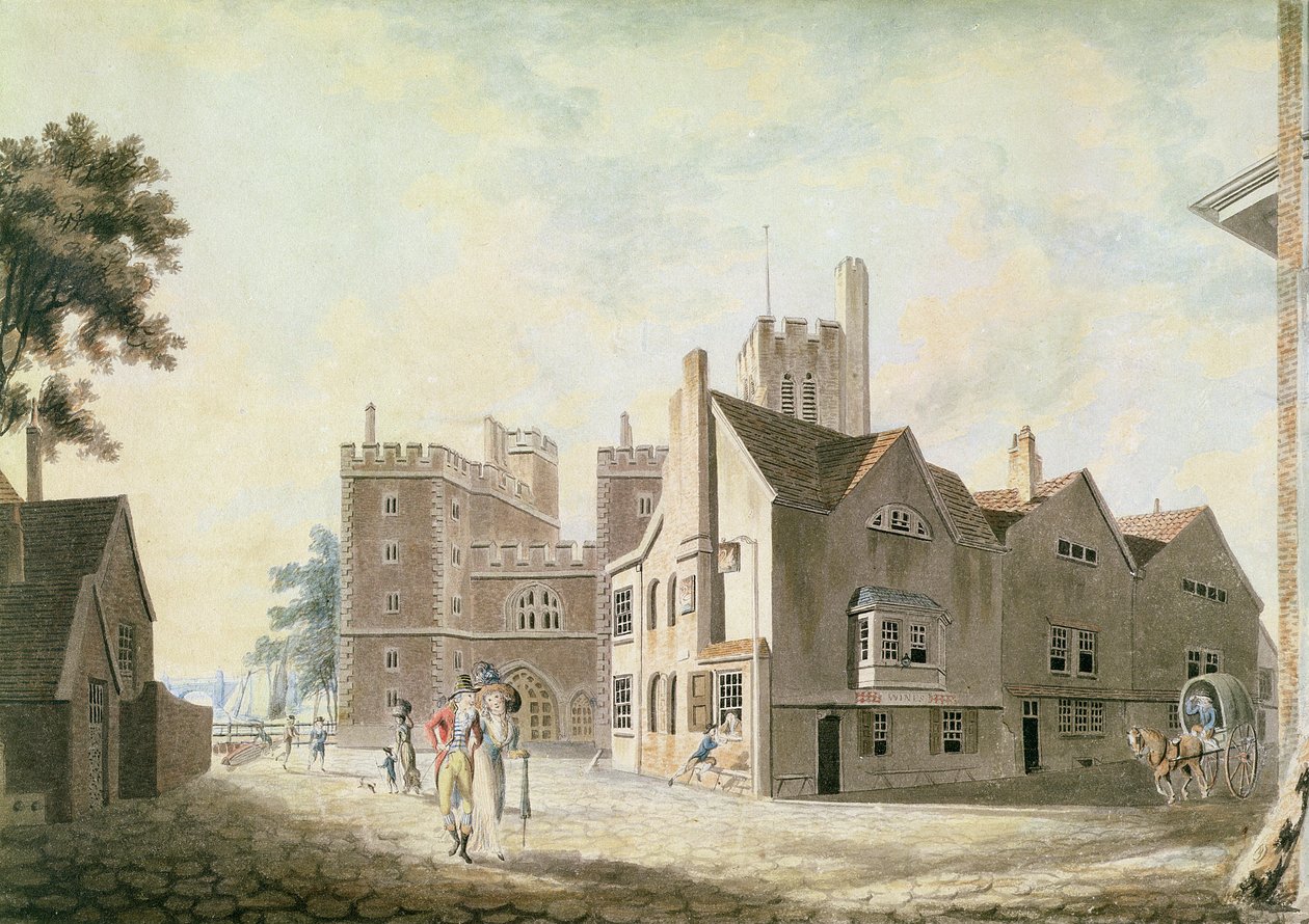 Widok Pałacu Arcybiskupiego, Lambeth autorstwa Joseph Mallord William Turner