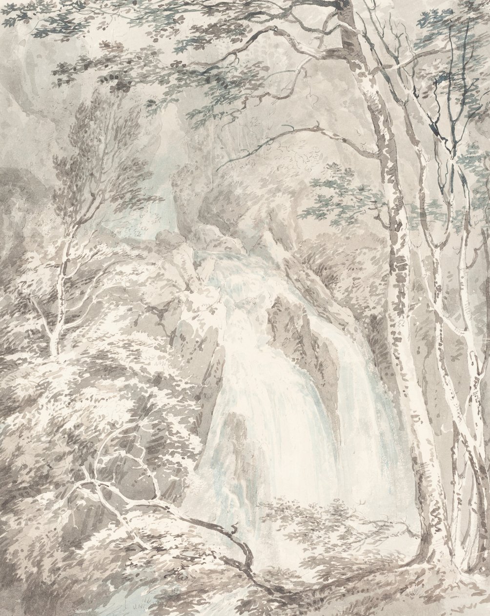 Wodospad autorstwa Joseph Mallord William Turner