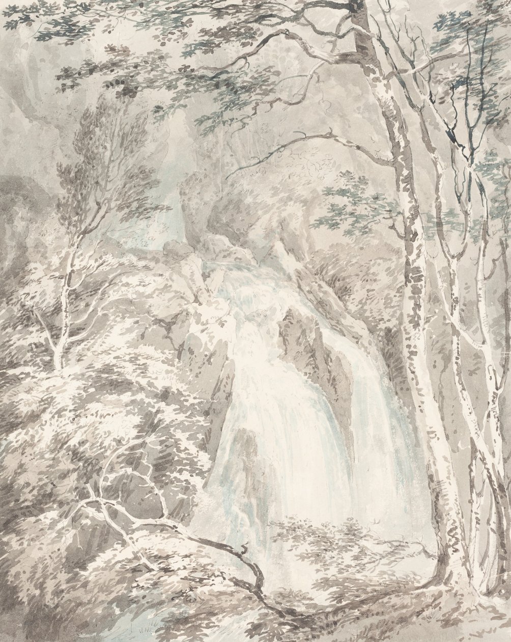 Wodospad autorstwa Joseph Mallord William Turner