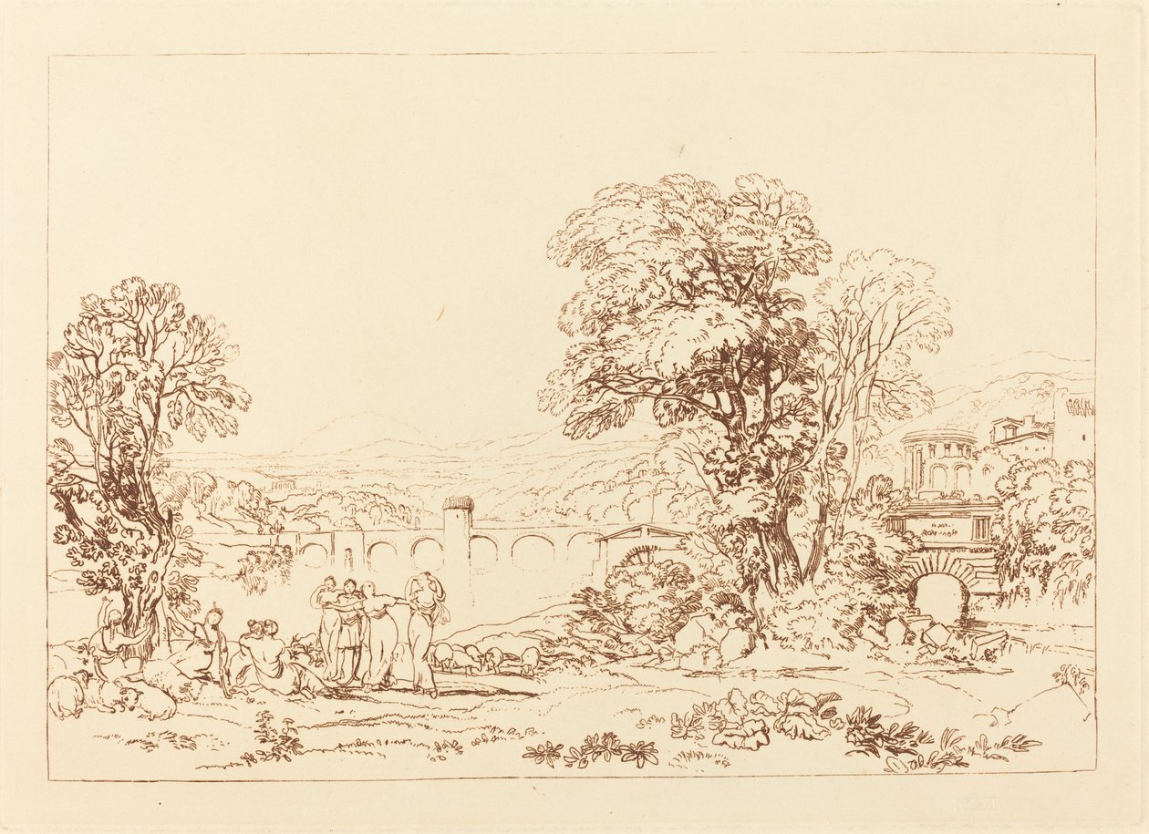 Apuleja w poszukiwaniu Apulejusza autorstwa Joseph Mallord William Turner