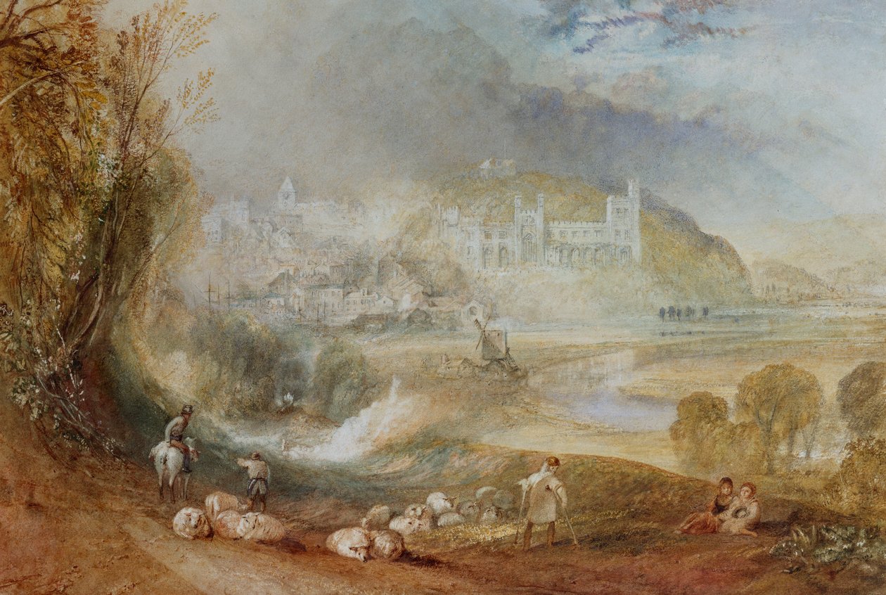 Zamek i miasto Arundel, ok. 1824 autorstwa Joseph Mallord William Turner