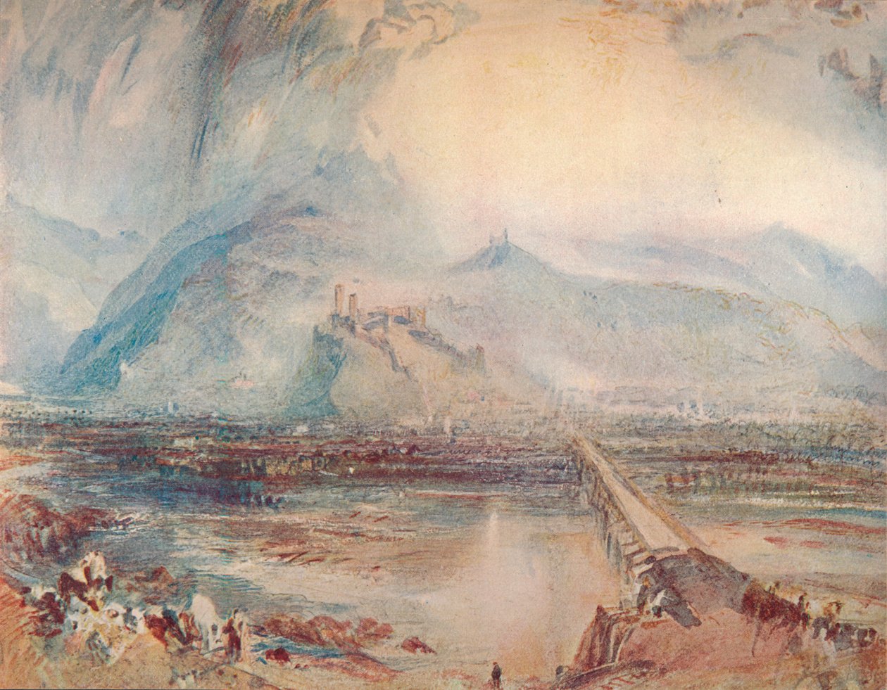 Bellinzona: Z drogi do Locarno, 1909 autorstwa Joseph Mallord William Turner