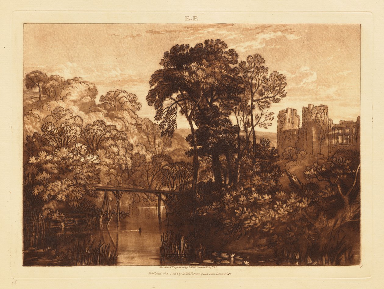 Zamek Berry Pomeroy autorstwa Joseph Mallord William Turner