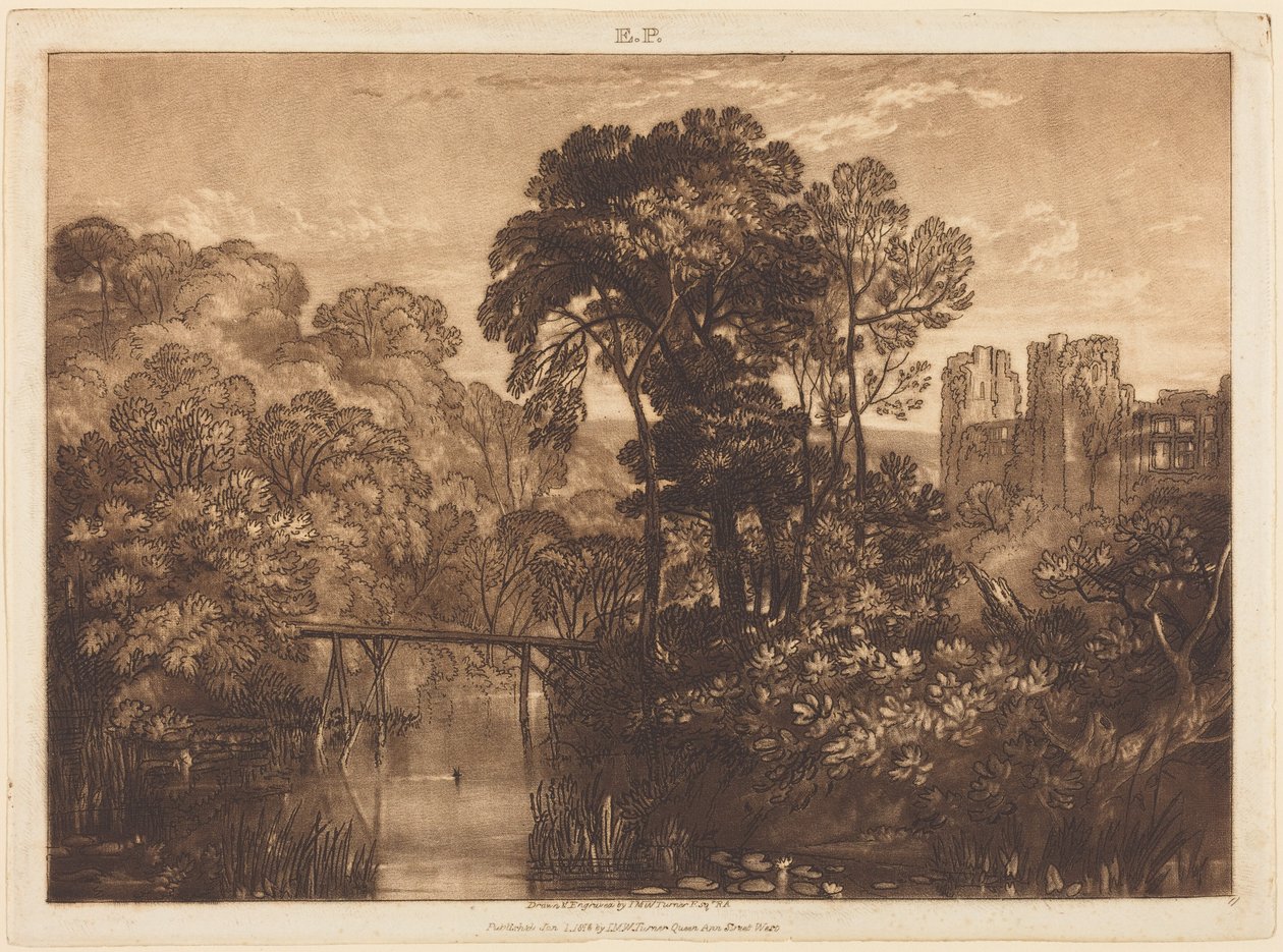 Zamek Berry Pomeroy autorstwa Joseph Mallord William Turner