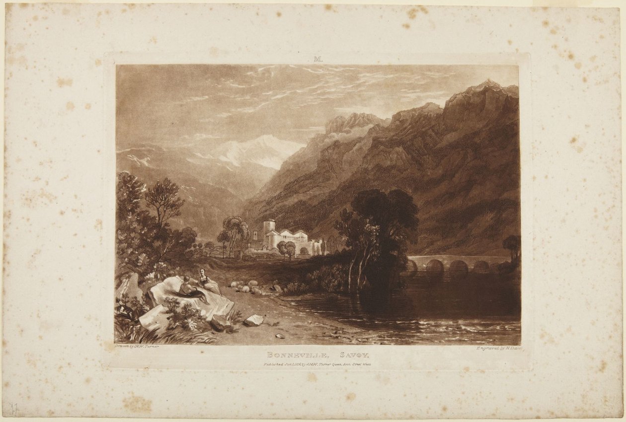 Bonneville, Sabaudia autorstwa Joseph Mallord William Turner
