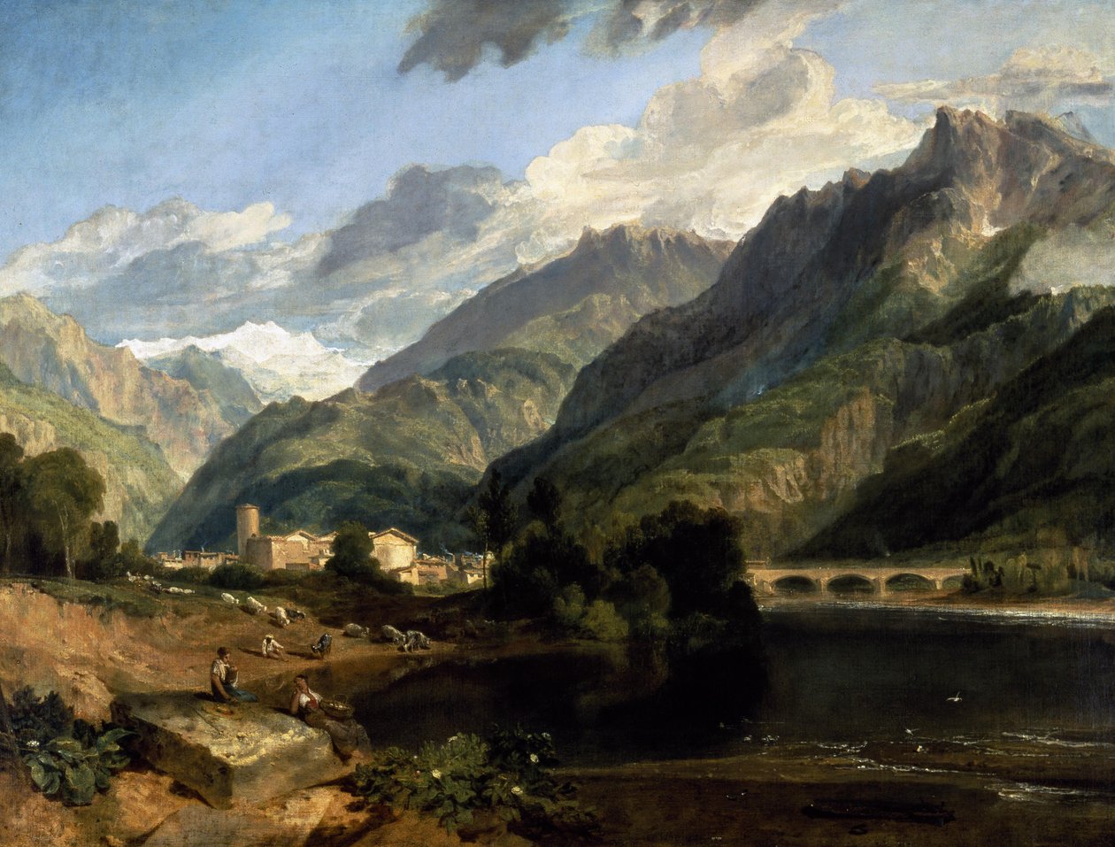 Bonneville, Sabaudia autorstwa Joseph Mallord William Turner