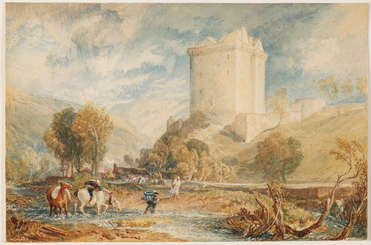 Zamek Borthwick autorstwa Joseph Mallord William Turner