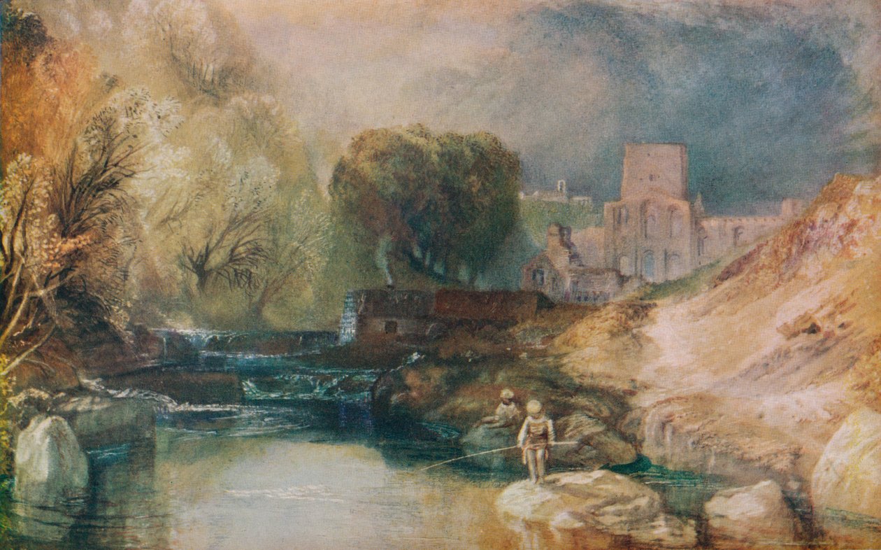 Klasztor Brinkburn, Northumberland, ok. 1830 r autorstwa Joseph Mallord William Turner